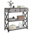  Konsollbord grå sonoma 75x28x75 cm konstruert tre 8720845421496