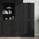  Hylle svart 45x42,5x185 cm konstruert tre