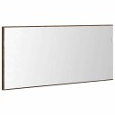  Baderom Speilskap med LED Lys Brun Eik 80x37 cm