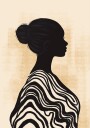 Elegant Silhouette Plakat Plakat / 100x150cm