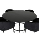 Spisegruppe furniture/fashion Copenhagen Ø140 cm med 4 Berit Stoler