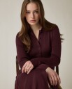 Lexington Clothing Polo Neck Dress   Burgundy   M