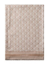 Calvin Klein Emblem Aop Jacquard Square Scarf Beige ONE SIZE