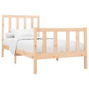 vidaXL Sengeramme heltre furu 90x200 cm