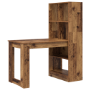  Skrivebord med hylle med lagring Gamle tre 122 x 67 x 145 cm