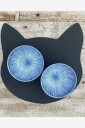 MiLLE W NORDISK DESIGN   Glassbrikke katt L   Brun
