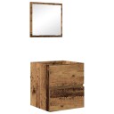 Baderoms oppbevaringsskap Gammelt tre MDF med trefiner Medium