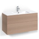 Macro Design Crown Plain Servantskap 2 Skuff - med Light Servant Eik / 100cm 14