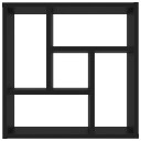 vidaXL Vegghylle svart 45,1x16x45,1 cm sponplate