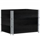  Hageplantekasse svart 80x60 cm heltre furu