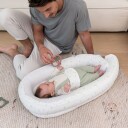 Doomoo Cocoon Babynest Blomster Gul