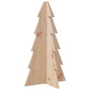 Vidaxl Juletre av tre til pynt 69,5 cm heltre furu