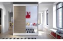 Camino Garderobe 150x58x200 cm - Beige/Hvit