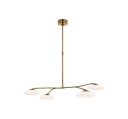 Brindille Large Four Light Chandelier Soft Brass