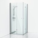 Svedbergs Skoga foldehjørnedusj 70 x 100 cm, klart glass/blank alu
