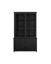 Rhode Island vitrineskap modern black