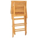vidaXL Klappstoler 4 stk. 56x63x90 cm heltre teak