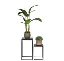 Trend Collection Sidebord Svart 2 stk