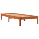 vidaXL Dagseng voksbrun 75x190 cm heltre furu 8721012406520