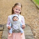 Tiny Treasures Baby doll carrier w. teddy application