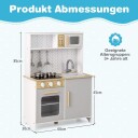 Barnekjøkken i Tre Med Mikrobølgeovn & Komfyr & Vask & Stekeovn