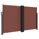  Uttrekkbar sidemarkise brun 140x1200 cm 4004809