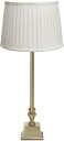 PR Home Linné bordlampe Gull/hvit skjerm 66 cm Natur