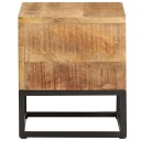vidaXL Sidebord 30x30x33 cm grovt heltre mango