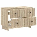 vidaXL Baderomsvaskeskap EDE Sonoma eik 82 x 41 x 59 cm Konstruert tre
