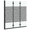 vidaXL Dusjinnhegning Svart Og Gjennomsiktig 130 x 130 cm Herdet Glass