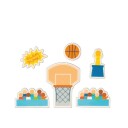 Spiselig Kakepynt Basketball Decocake 12 Deler | Slikkepott.No