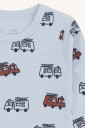 Hust & Claire Baloo Firetruck ull/bambus body - baby blue