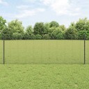 vidaXL Gjerde med innlegg. Grå 0.8 x 50 m Stål