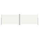 vidaXL Uttrekkbar sidemarkise 180x600 cm kremhvit
