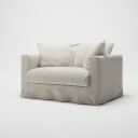 Decotique Le Grand Air Love Seat Lin Creamy White