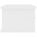 vidaXL Veggskuff hvit 60x26x18,5 cm sponplate