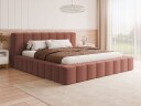 Orvinel Sengeramme 200x200 cm med Oppbevaring   Rosa