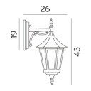 Norlys Rimini Utendørs Vegglampe 2591 Ingen, Hvit