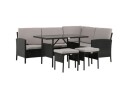 Venture Home Design Knock Loungesofa - Sort/Grå flett 1719068-01-0 1699068-01-0