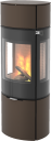Rais Caro 130 mocca vedovn med sideglass og glassdør