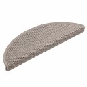  Selvklebende trappematter sisal 30 stk 56x17x3 cm sølv 8721288459787