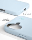 iDeal Of Sweden Silikondeksel til iPhone 17 MagSafe Vanntett Lys Blå