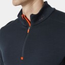 HH Workwear Workwear Helly Hansen Lifa Merinoull Undertrøye Med Halv Glidelås Marineblå L