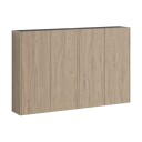 Vikingbad Fay Dobbel Veggskap Uten Speil Hvit Matt/eik / 120cm