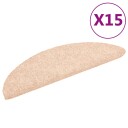 vidaXL Selvklebende trappematter nålestempel 15 stk 56x17x3 cm brun
