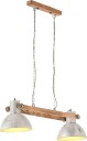 vidaXL Industriell hengelampe 25 W sølv 109 cm E27