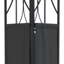 vidaXL Paviljong med tak antrasitt 400x300x270 cm stål