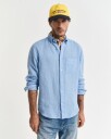 Gant Regular Fit Garment-Dyed Linen Shirt CAPRI BLUE XXXL