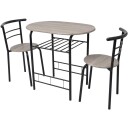 Frokostbar med stoler MDF sort