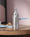 Alessi La Conica Espressokanne 3 kopper Lys Blå